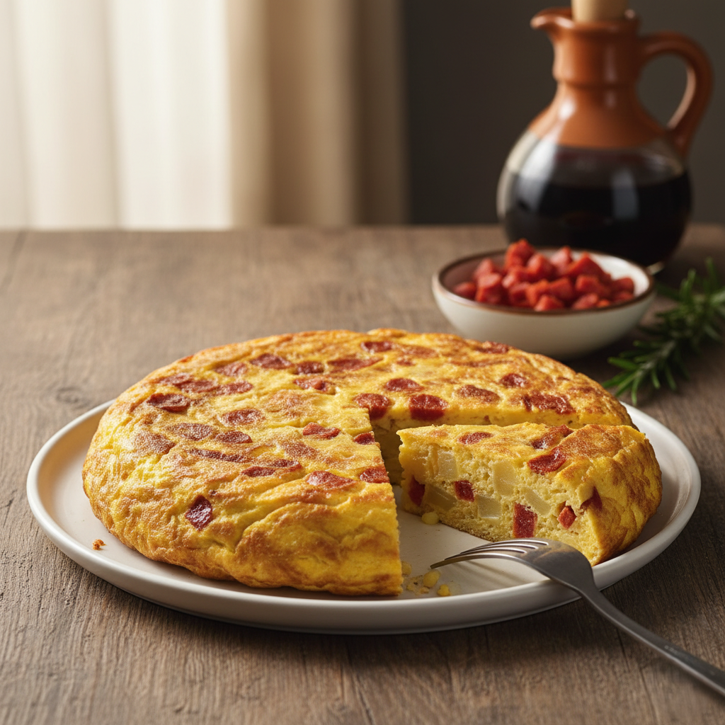 Tortilla de Patatas con Chorizo
